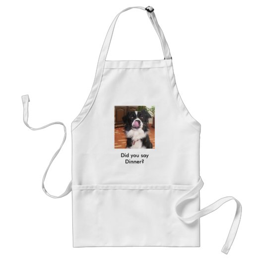 Border Collie Apron Standaard Schort (Voorkant)
