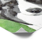 Border Collie Aquarel Poster (Hoek)