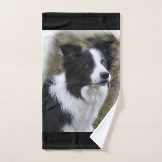 Border Collie Art Bad Handdoek (Handdoek)