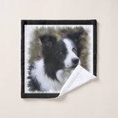 Border Collie Art Bad Handdoek (Wasdoekje)