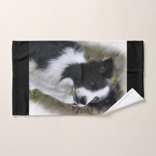 Border Collie Art Bad Handdoek (Handdoek)