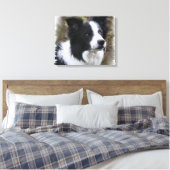 Border Collie Art Canvas Afdruk (Insitu (Slaapkamer))