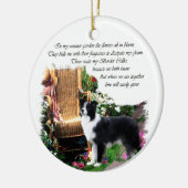 Border Collie Art Gifts Keramisch Ornament (Links)