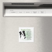 Border Collie Art Gifts Magneet (Insitu (Vaatwasser))