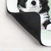 Border Collie Art Gifts Muismat (Hoek)