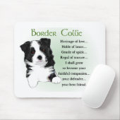 Border Collie Art Gifts Muismat (Met muis)