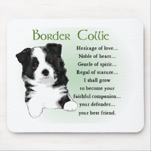 Border Collie Art Gifts Muismat