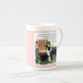 Border Collie Art Gifts Porselein Kop