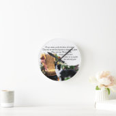 Border Collie Art Gifts Ronde Klok (Huis)