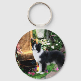 Border Collie Art Gifts Sleutelhanger