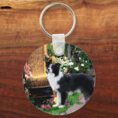 Border Collie Art Gifts Sleutelhanger (Voorkant)