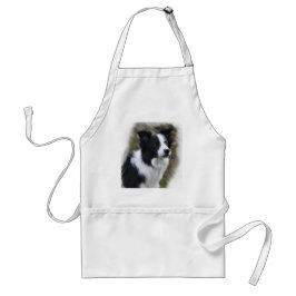 Border Collie Art Gifts Standaard Schort