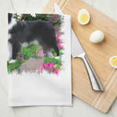 Border Collie Art Gifts Theedoek (Quarter Fold)