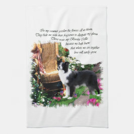 Border Collie Art Gifts Theedoek