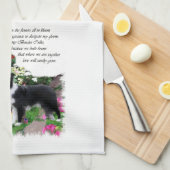 Border Collie Art Gifts Theedoek (Quarter Fold)