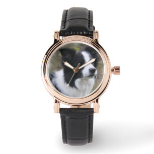 Border Collie Art Horloge