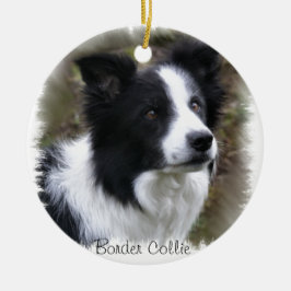 Border Collie Art Keramisch Ornament