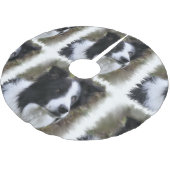 Border Collie Art Kerstboom Rok (Gekanteld)