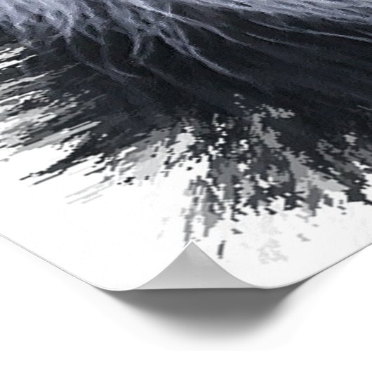 Border Collie Art Poster (Hoek)