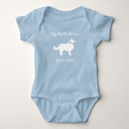 Border Collie-Baby shower Romper (Voorkant)
