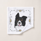 Border Collie  Bad Handdoek (Wasdoekje)