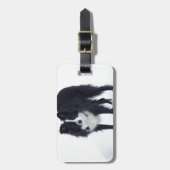 Border Collie Bagagelabel (Voorkant verticaal)