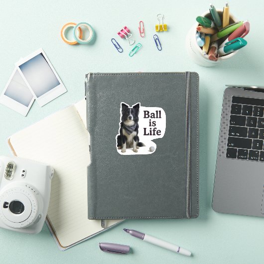 Border Collie Ball Is Life Sticker (iPad Cover)