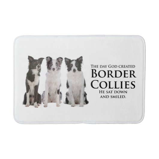 Border Collie Bath Mat (Voorkant)