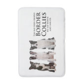 Border Collie Bath Mat (Voorkant Verticaal)