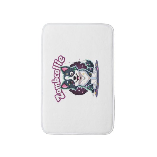 Border Collie BC Zombie Dog Halloween Essential T- Badmat (Voorkant Verticaal)