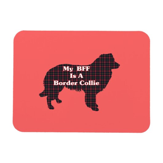 Border Collie BFF Magneet (Horizontaal)