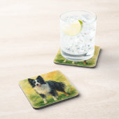Border Collie Bier Onderzetter (Rechterzijde)
