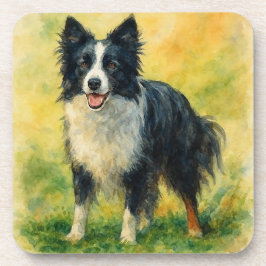 Border Collie Bier Onderzetter