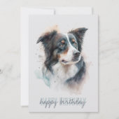 Border Collie Birthday Kaart (Voorkant)