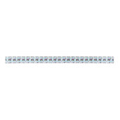 Border Collie Birthday Satin Ribbon in Blue Satijnen Lint (Voorkant)