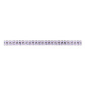 Border Collie Birthday Satin Ribbon in Purple Satijnen Lint (Voorkant)