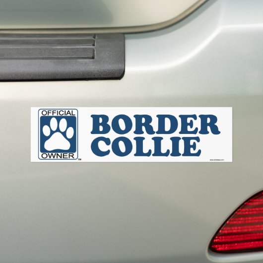 Border Collie Blue Bumpersticker (Op auto)