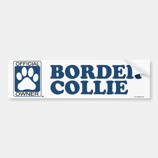 Border Collie Blue Bumpersticker (Voorkant)