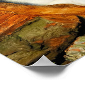 Border Collie Blue Merle Dog Portret Photo - Poster (Hoek)