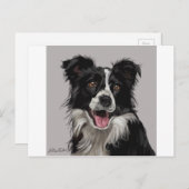 Border Collie Briefkaart (Voorkant / Achterkant)