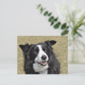 Border Collie Briefkaart (Staand voorkant)