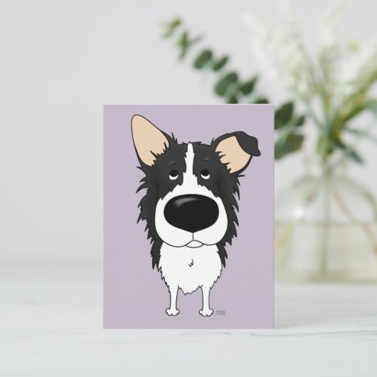 Border Collie Briefkaart (Staand voorkant)