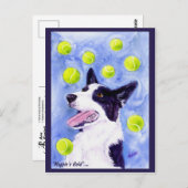 Border Collie Briefkaart - "Magpie's Gold" (Voorkant / Achterkant)