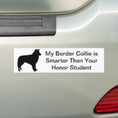 Border Collie Bumpersticker (Op auto)