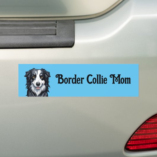 Border Collie Bumpersticker (Op auto)