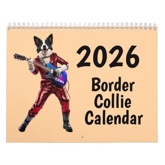 Border Collie Calendar Kalender (Hoes)