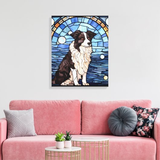 Border Collie Canvas Afdruk (Insitu (Woonkamer))