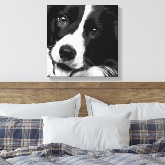 Border Collie Canvas Afdruk (Insitu (Slaapkamer))