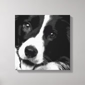Border Collie Canvas Afdruk (Voorkant)