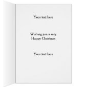 Border collie 'Cheese Tax' Christmas card (Binnen (Rechts))